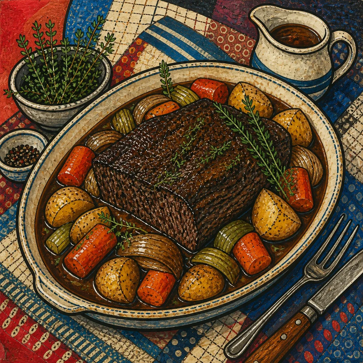 Red Wine-Braised Pot Roast