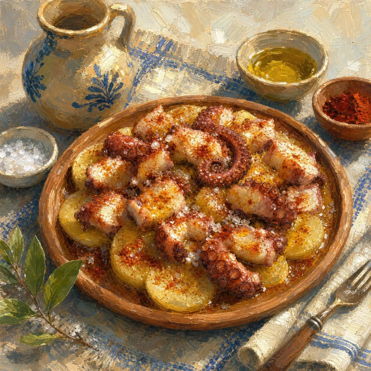 Pulpo a la Gallega (Pulpo á Feira con Cachelos)