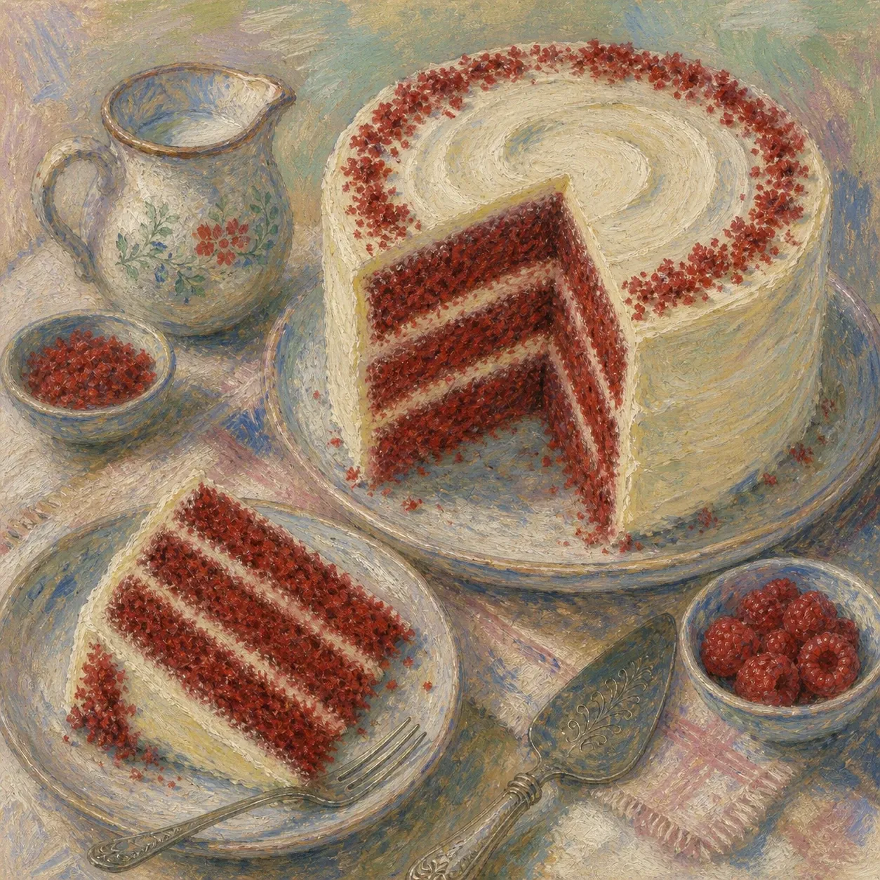 Classic Red Velvet Cake with Cream Cheese Frosting