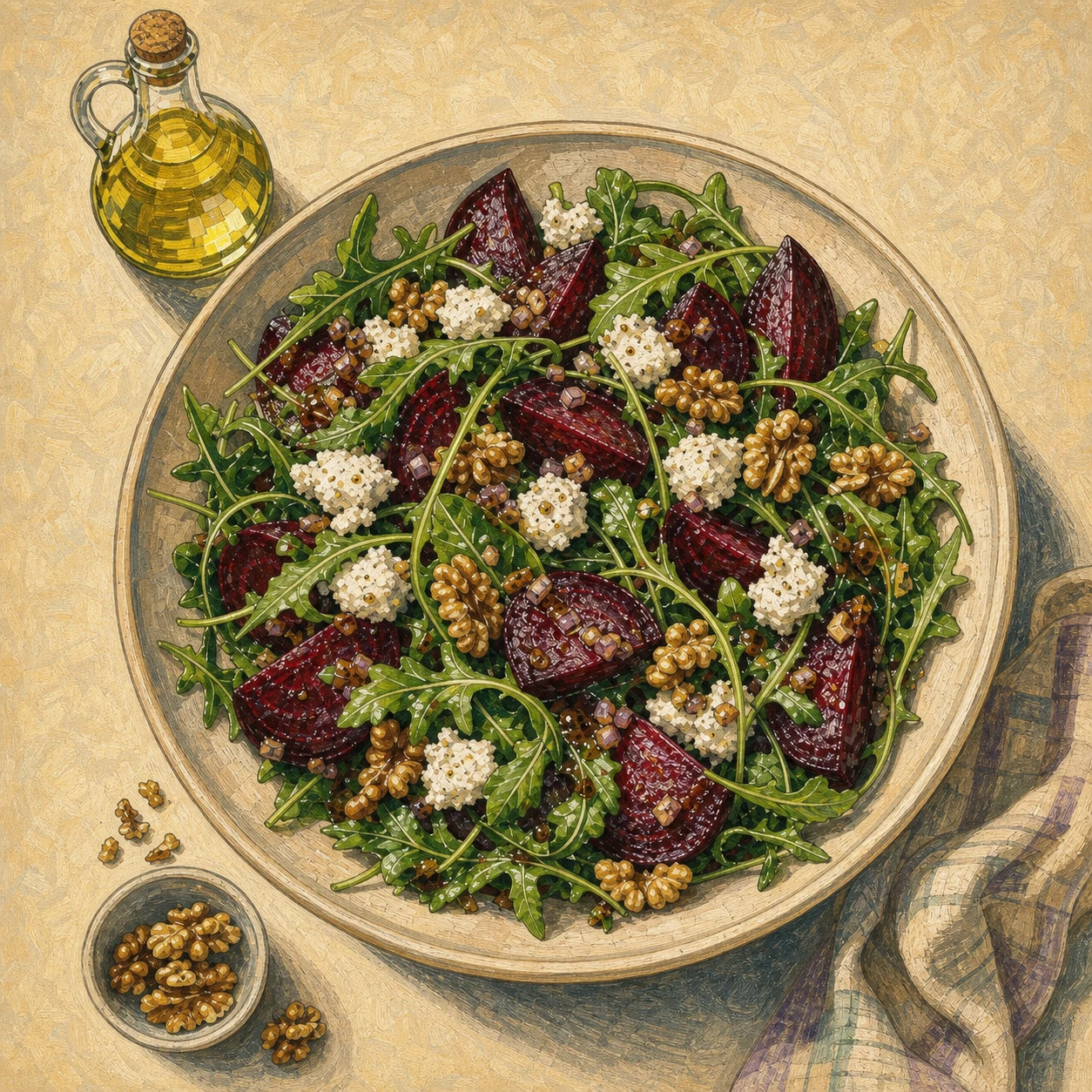 Roasted Beet & Goat Cheese Salad