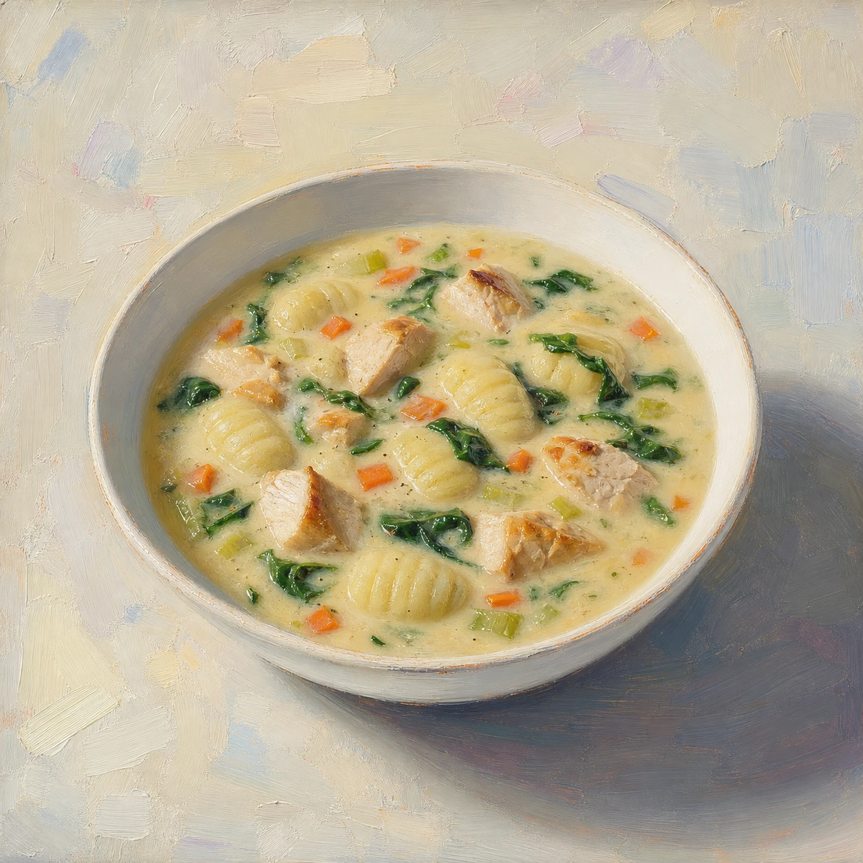 Roasted Chicken and Gnocchi Soup