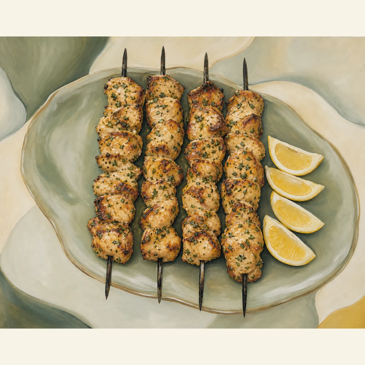 Rosemary Ranch Chicken Skewers