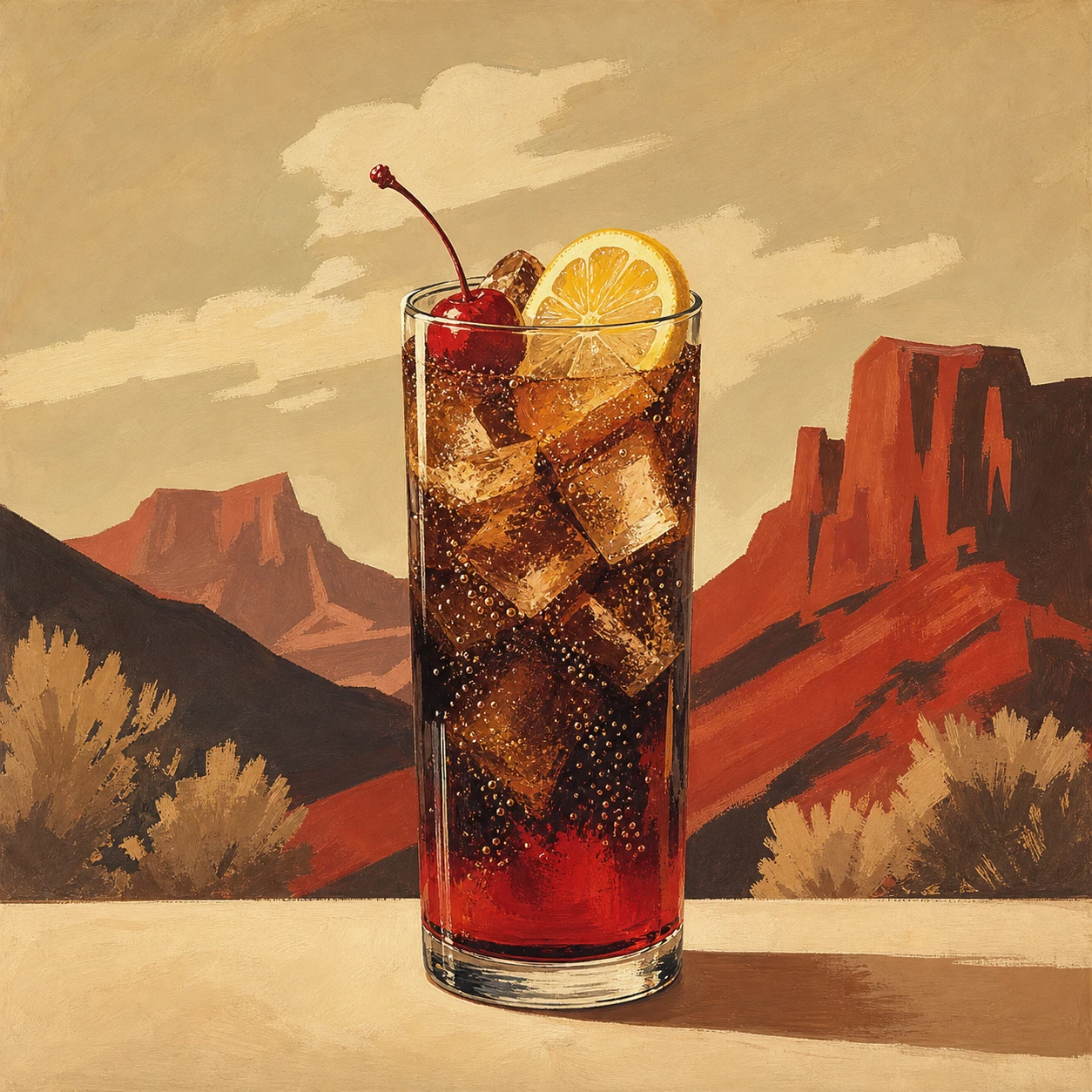 Less-Sweet Roy Rogers Mocktail