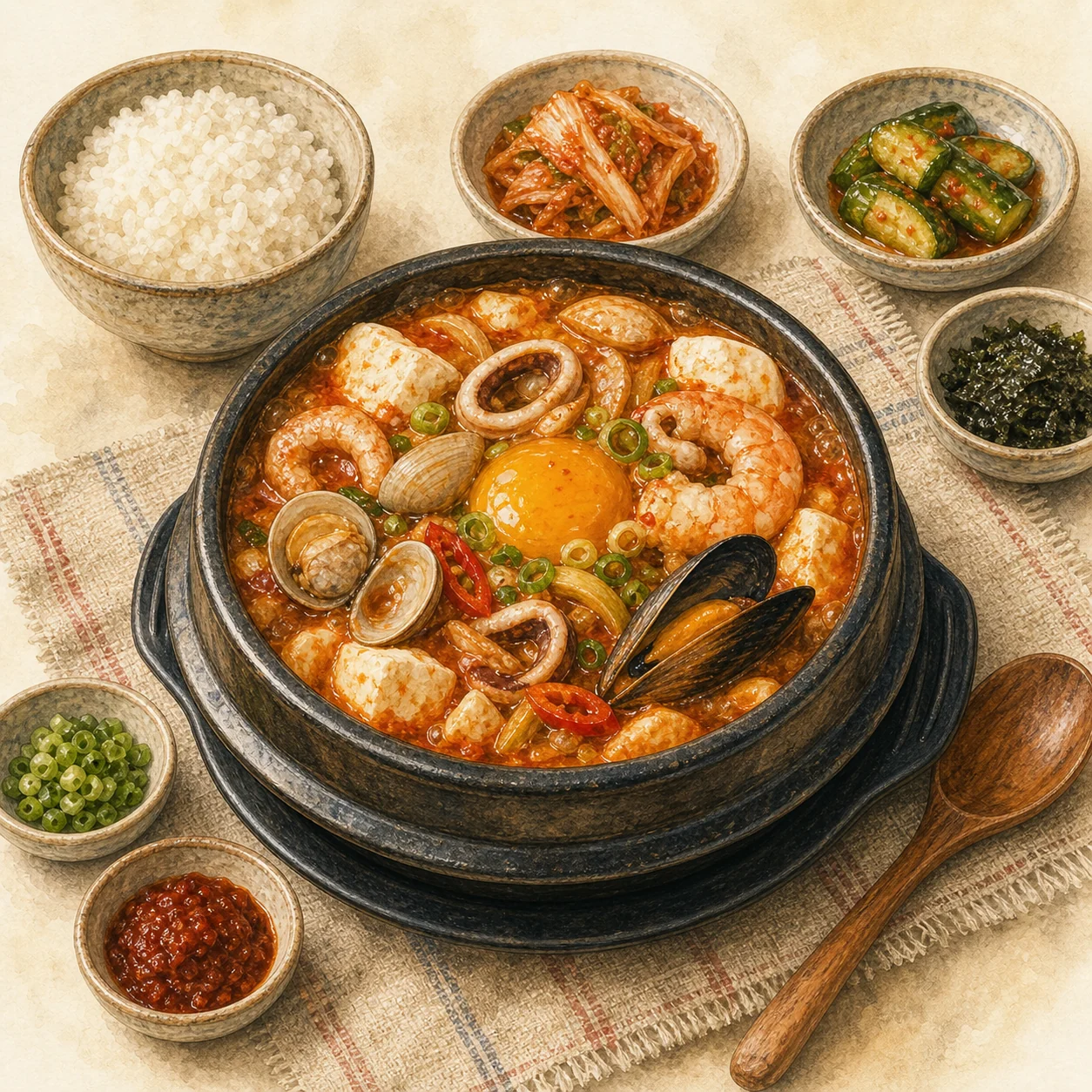 Seafood Sundubu Jjigae