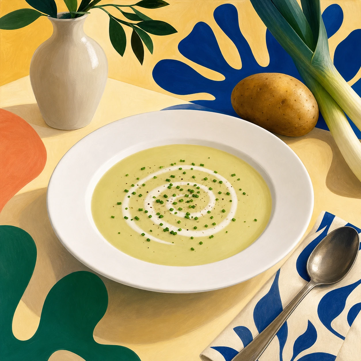 Silky Potato Leek Soup