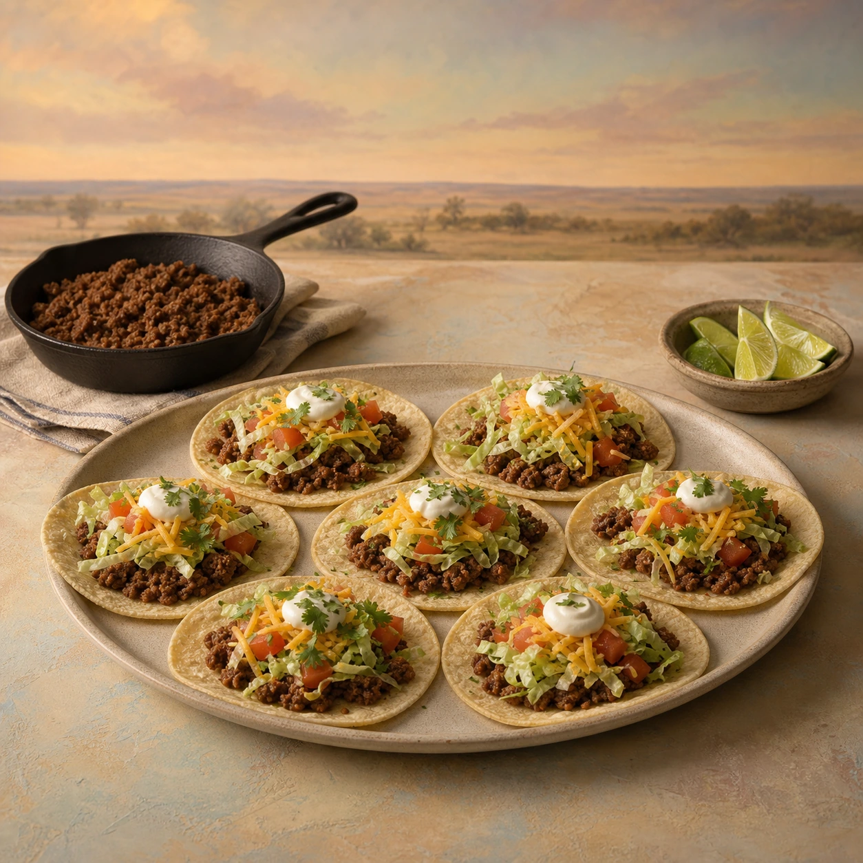 Skillet Ground Beef Tacos