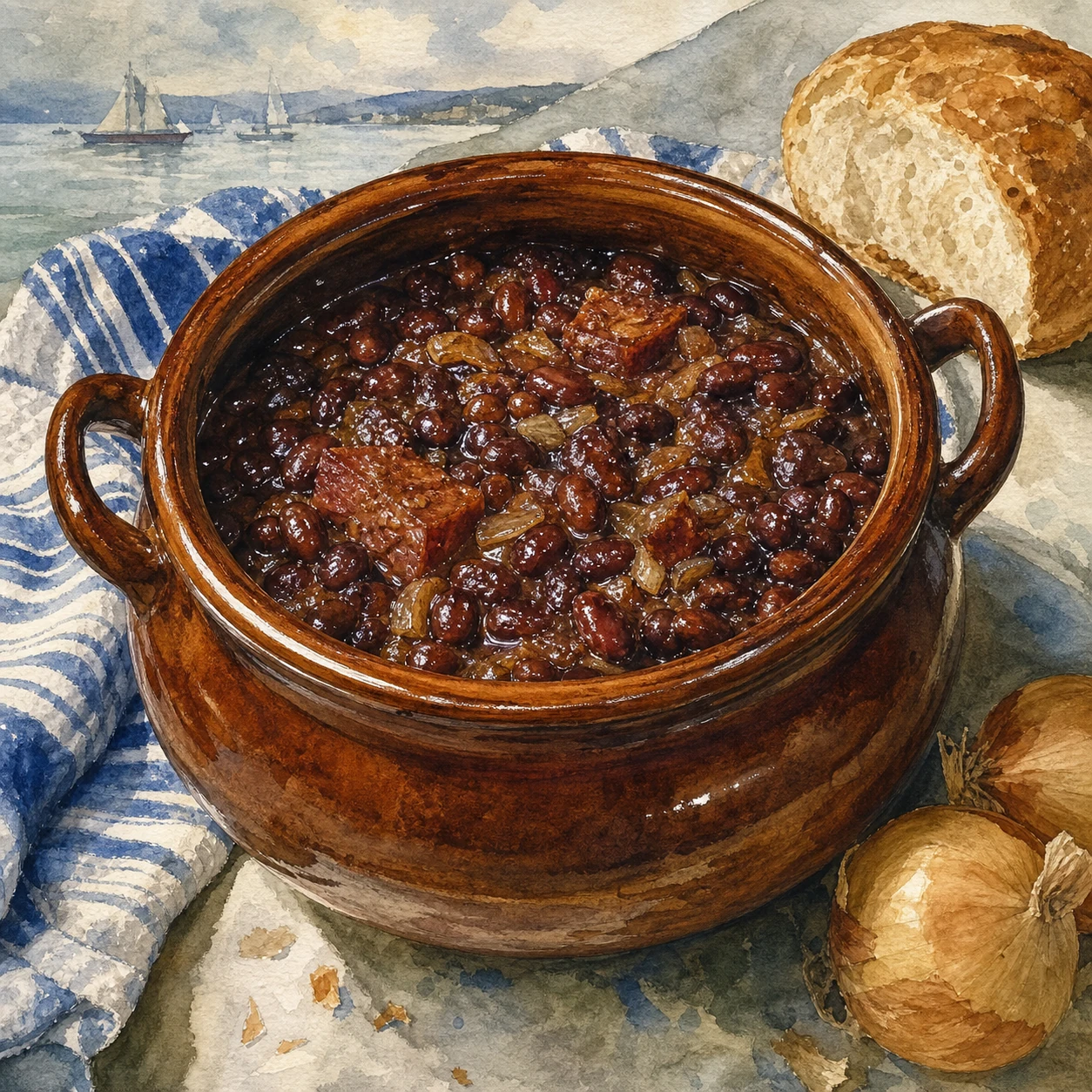 Slow-Baked Boston Beans