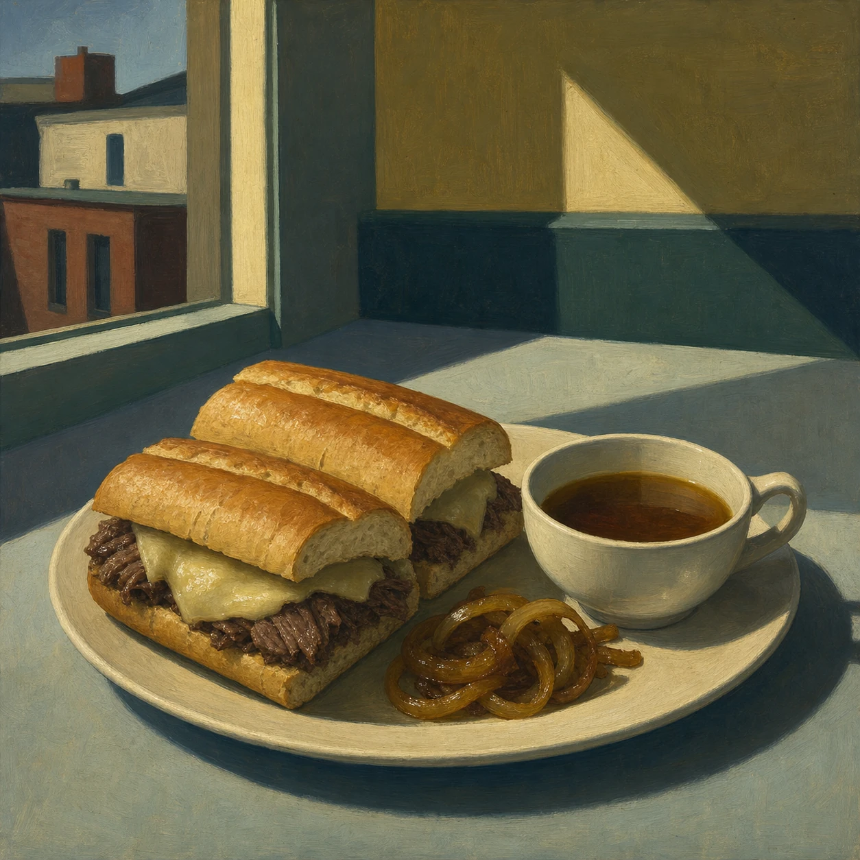 Sándwiches French Dip en olla de cocción lenta