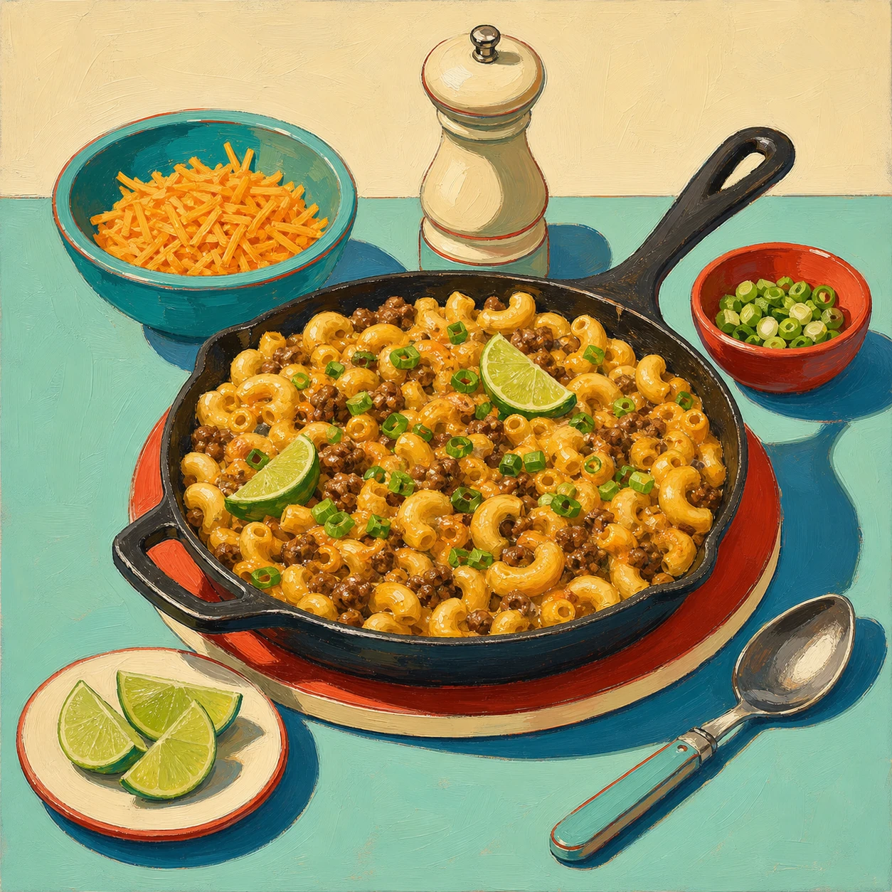 Pasta para Tacos con Cheddar Ahumado
