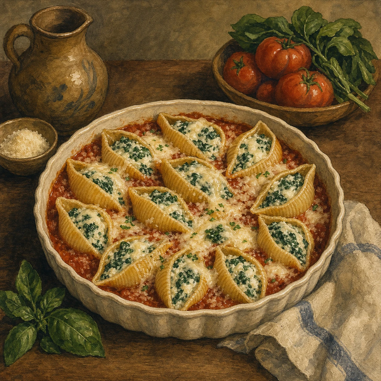 Spinach-Ricotta Stuffed Shells