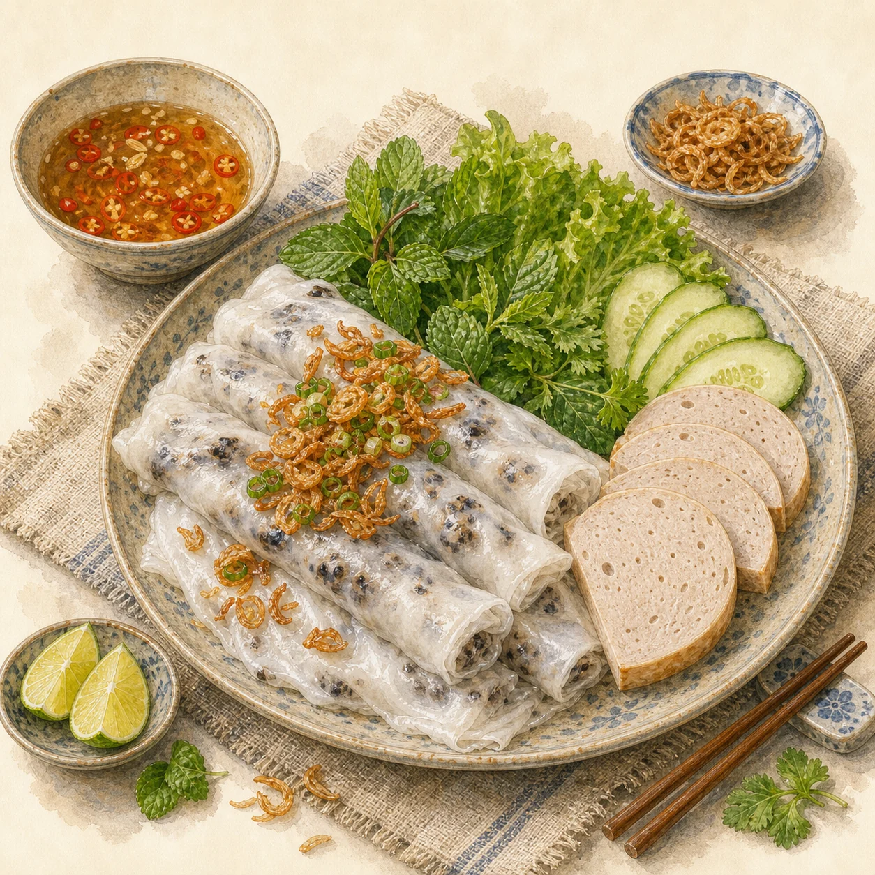 Steamed Rice Rolls