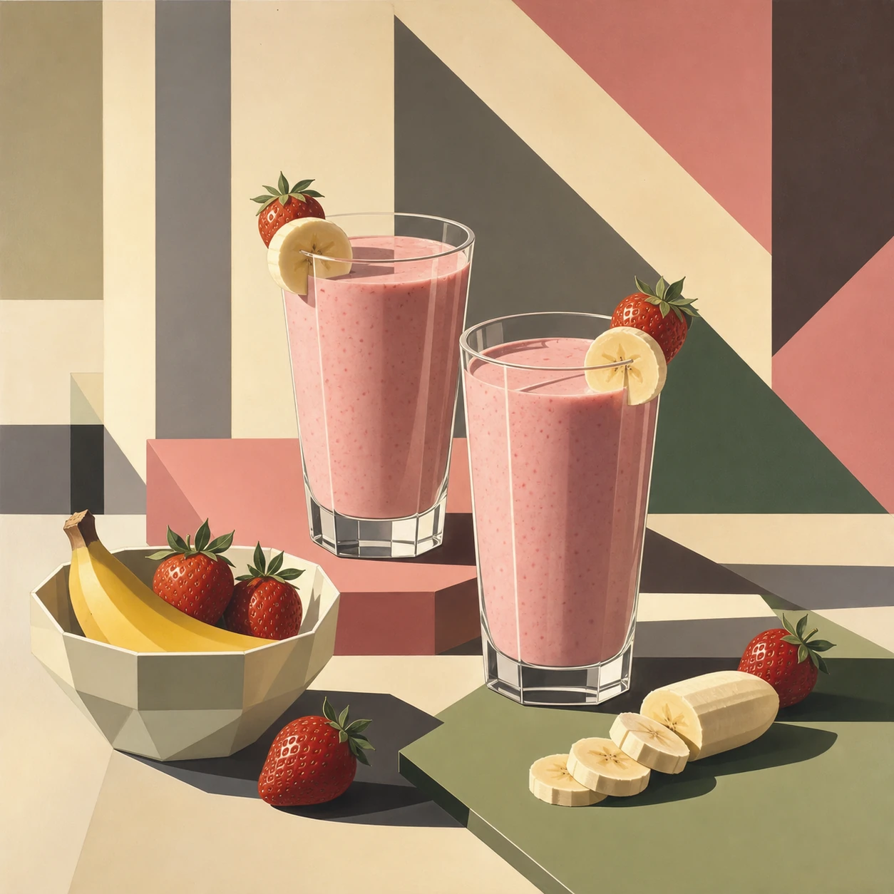 Strawberry-Banana Yogurt Smoothie