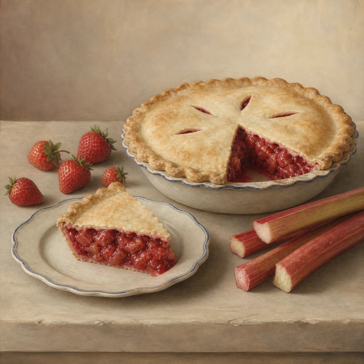 Strawberry-Rhubarb Pie