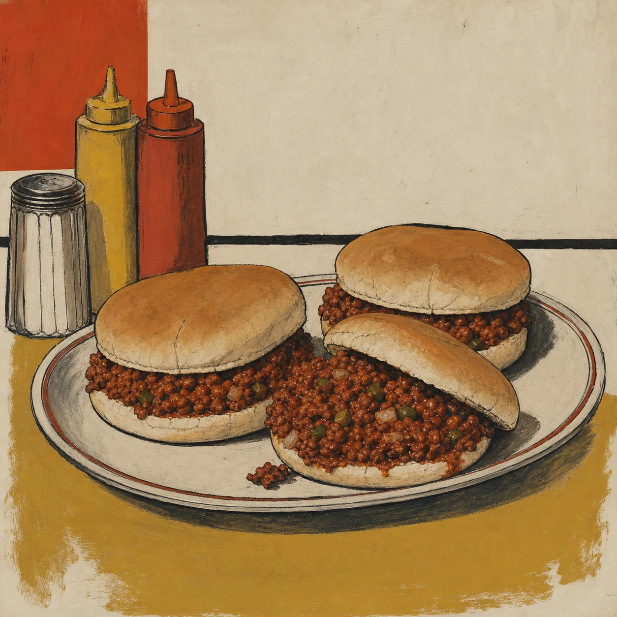Sloppy Joes ácidos en sartén