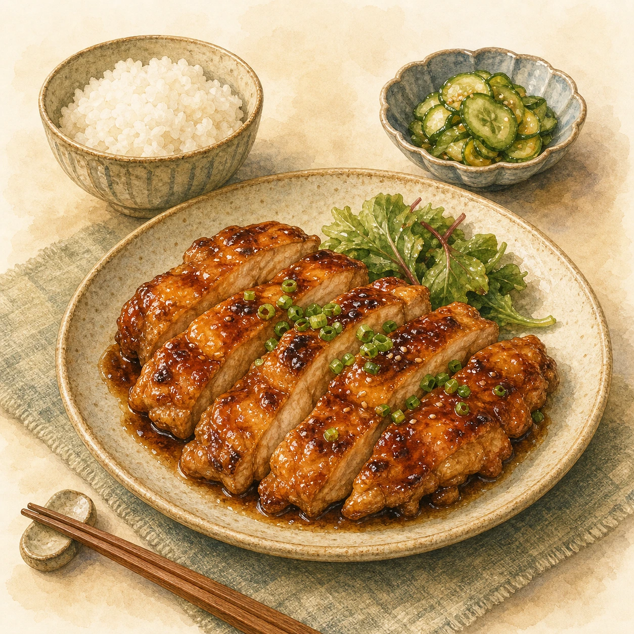 Sticky Glazed Teriyaki Chicken