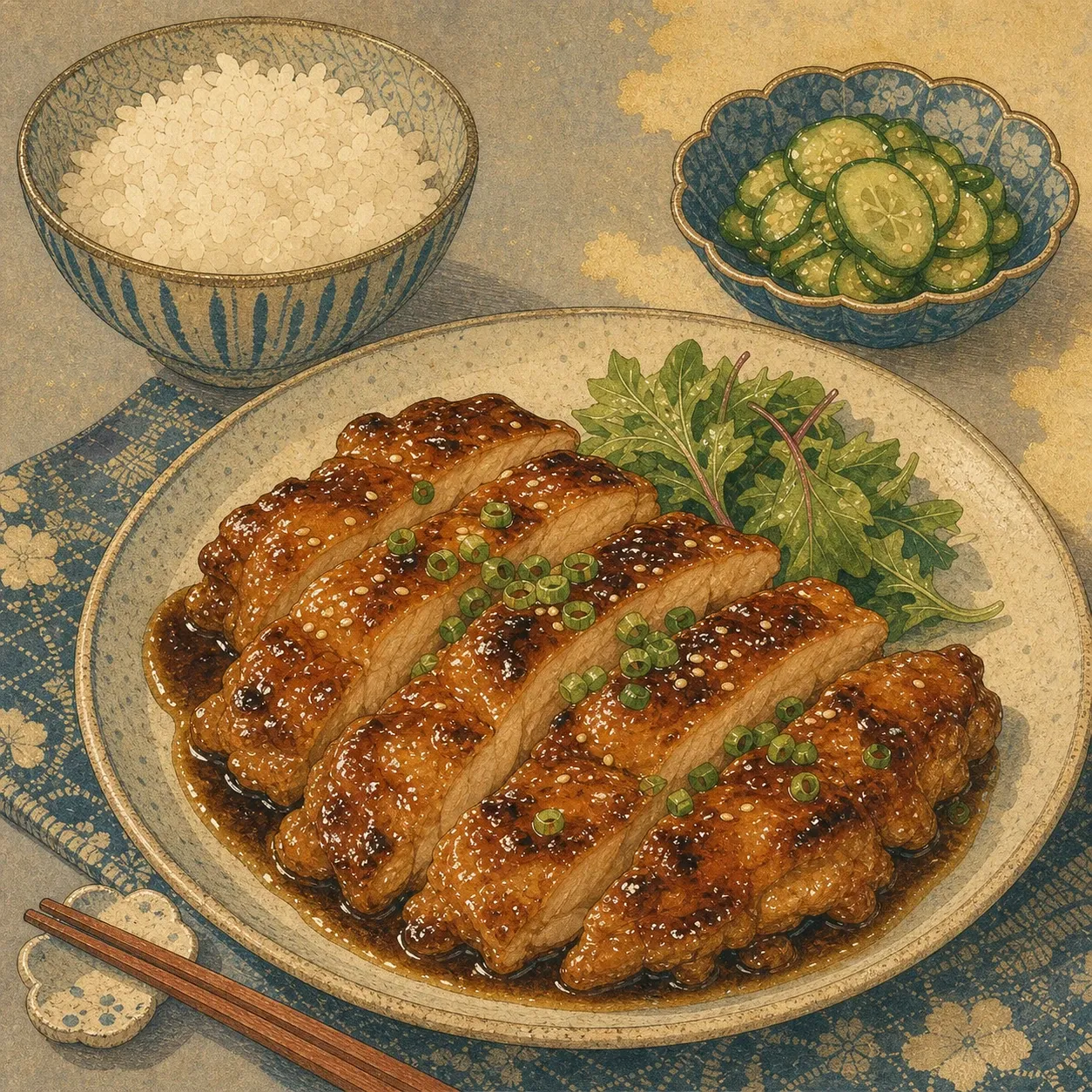 Sticky Glazed Teriyaki Chicken