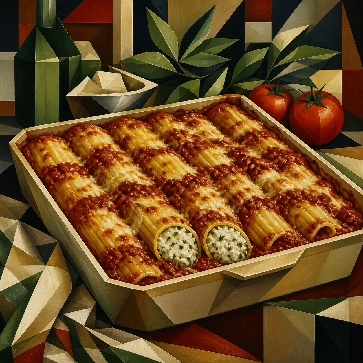 Three-Cheese Manicotti