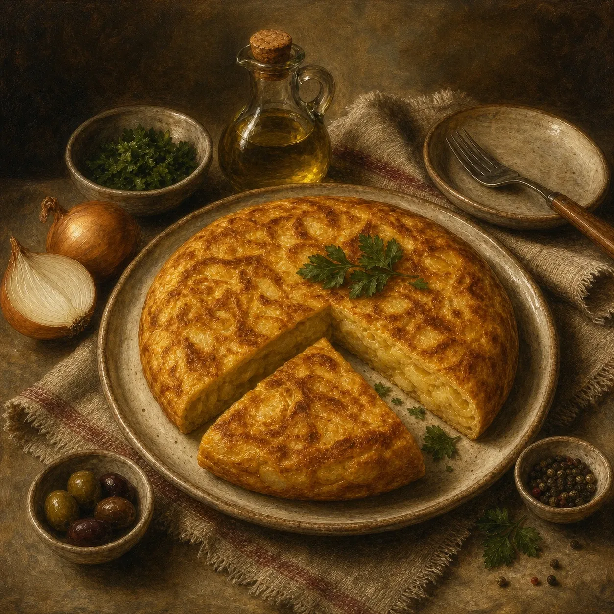 Tortilla Española with Onion