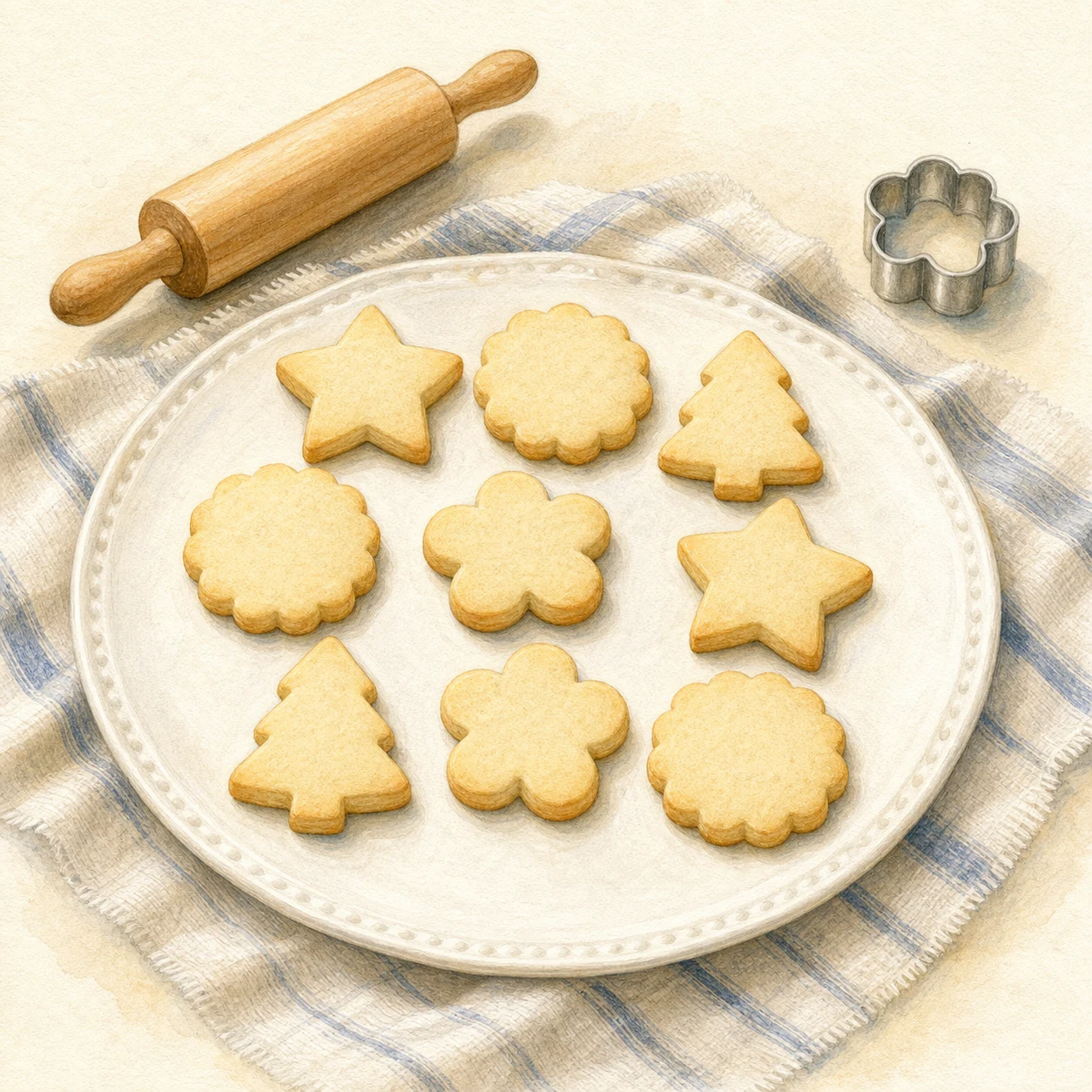 Vanilla-Almond Cutout Sugar Cookies