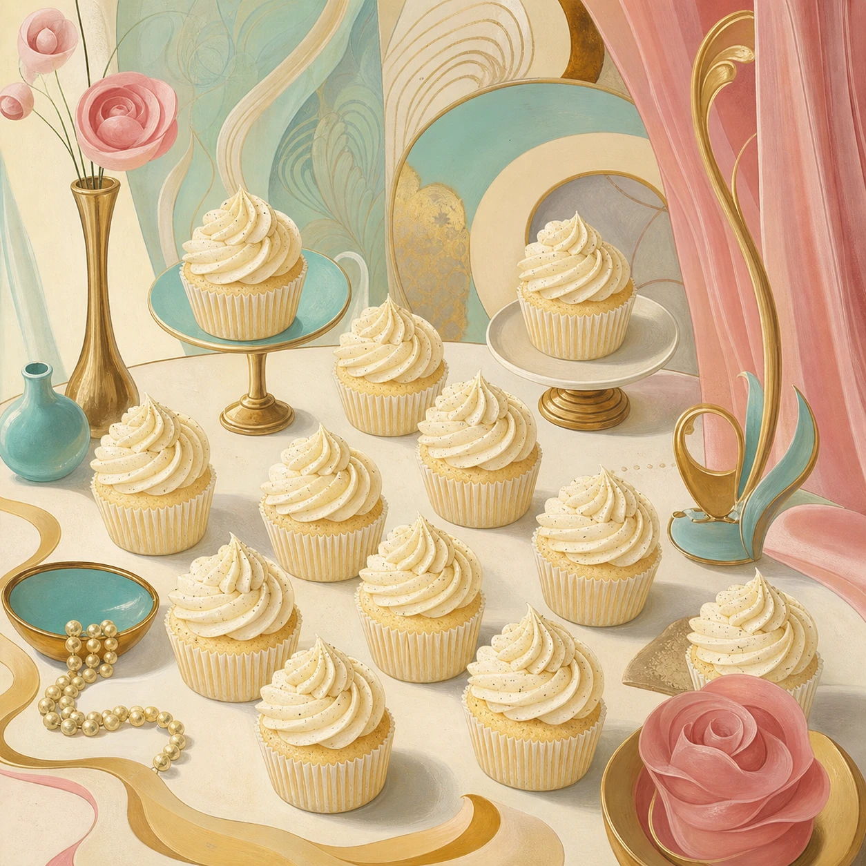 Vanilla Bean Cupcakes with Silky Buttercream