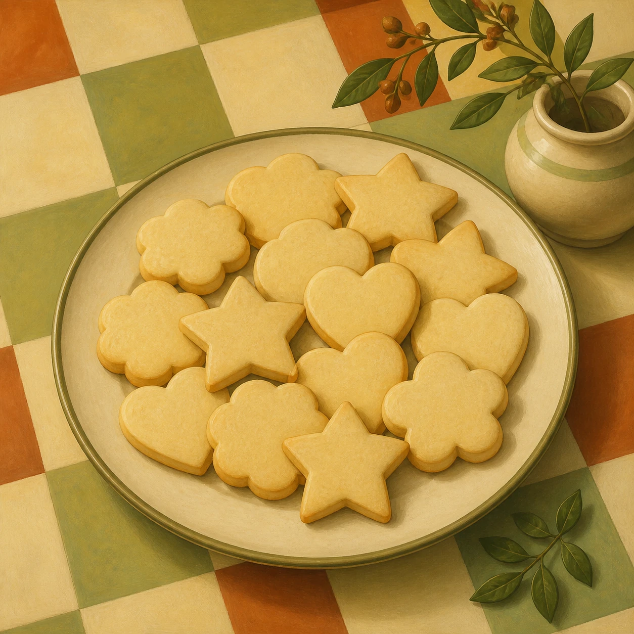 Vanilla Cutout Sugar Cookies
