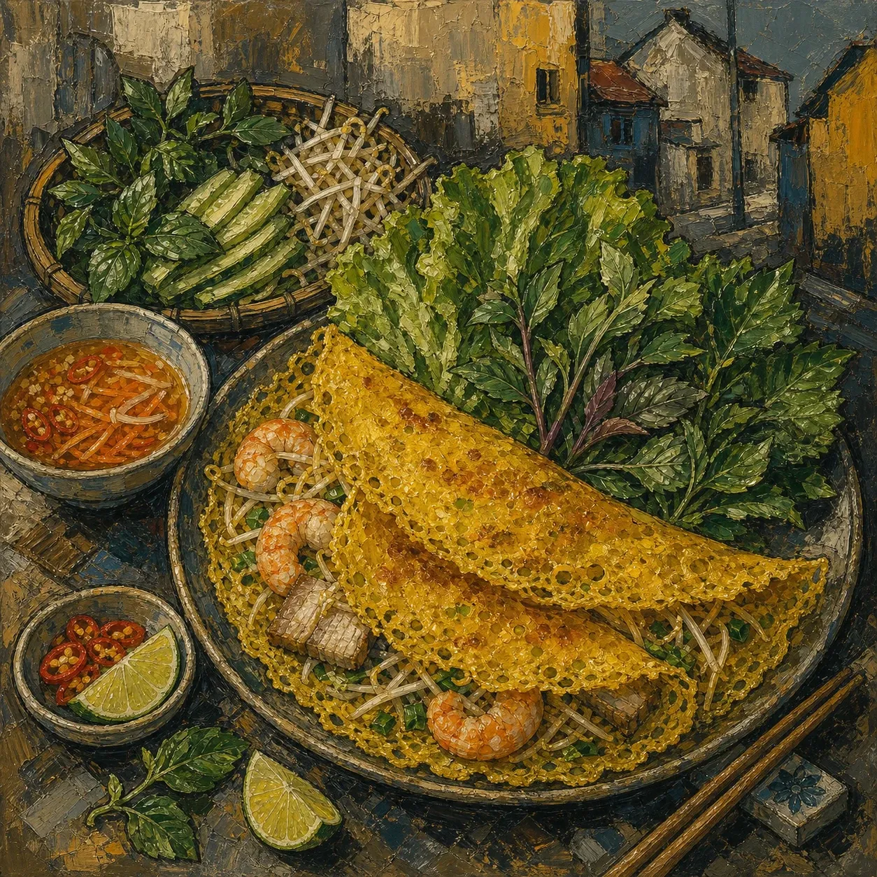 Vietnamese Crispy Crepes