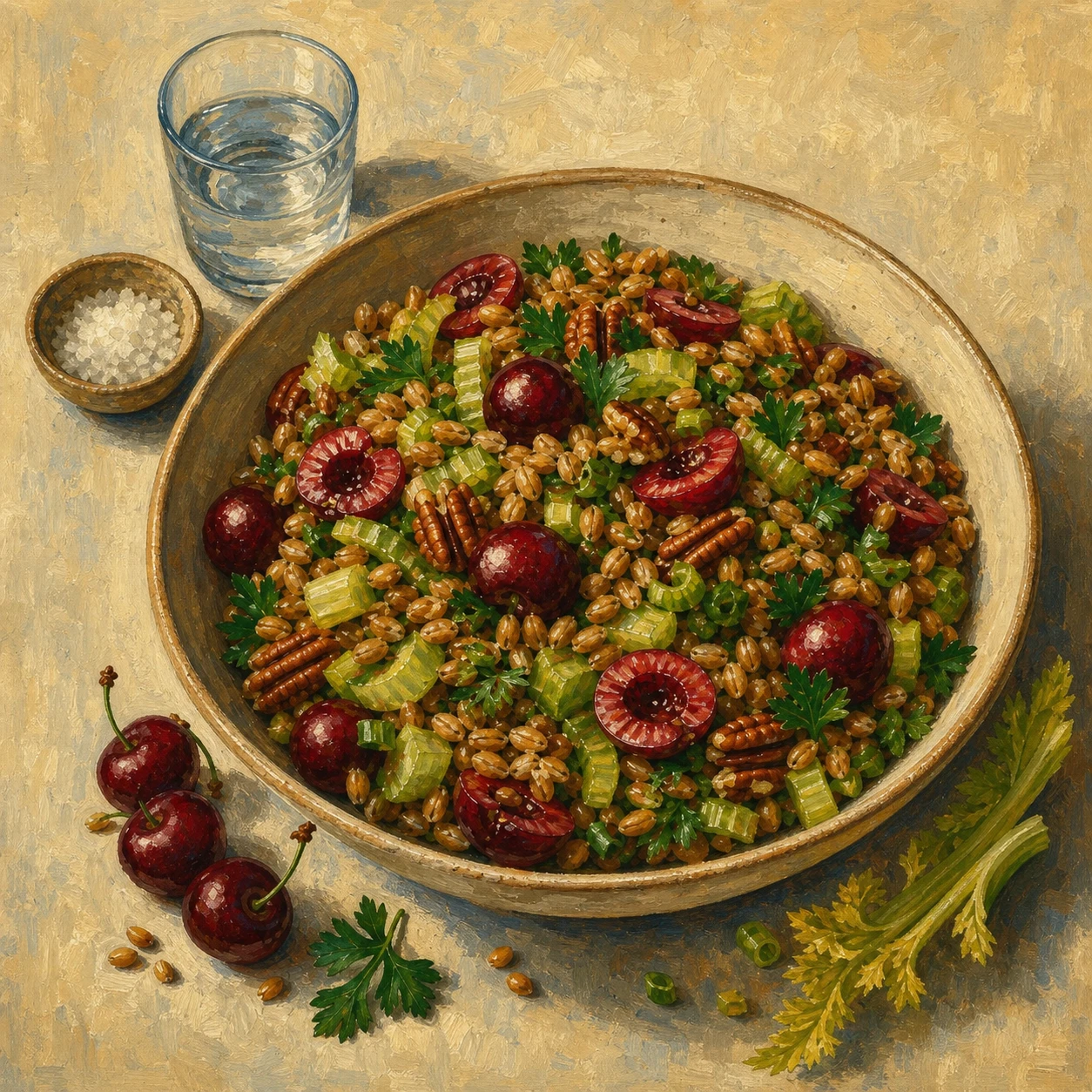 Wheat Berry & Cherry Salad