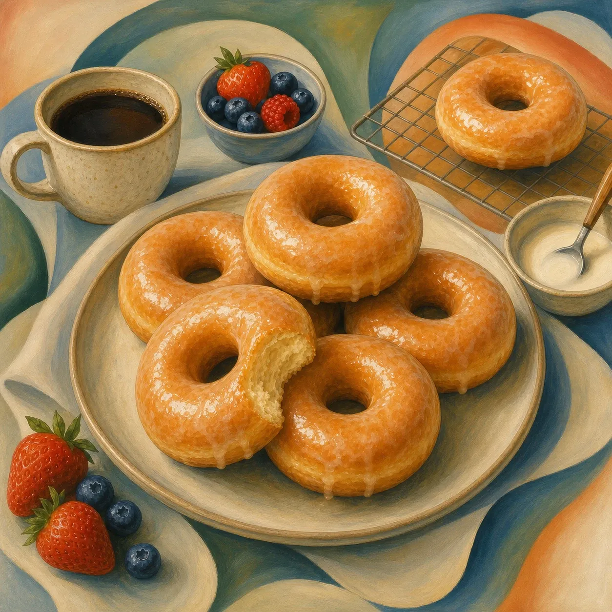 Yeast-Raised Glazed Donuts